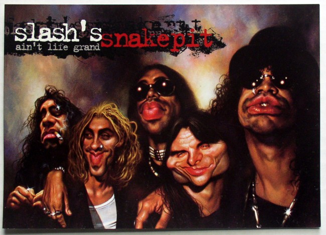 Slash's Snakepit / Ain't Life Grand promo postcard front
