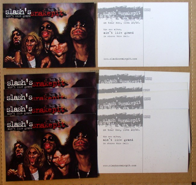 Slash's Snakepit postcard lot