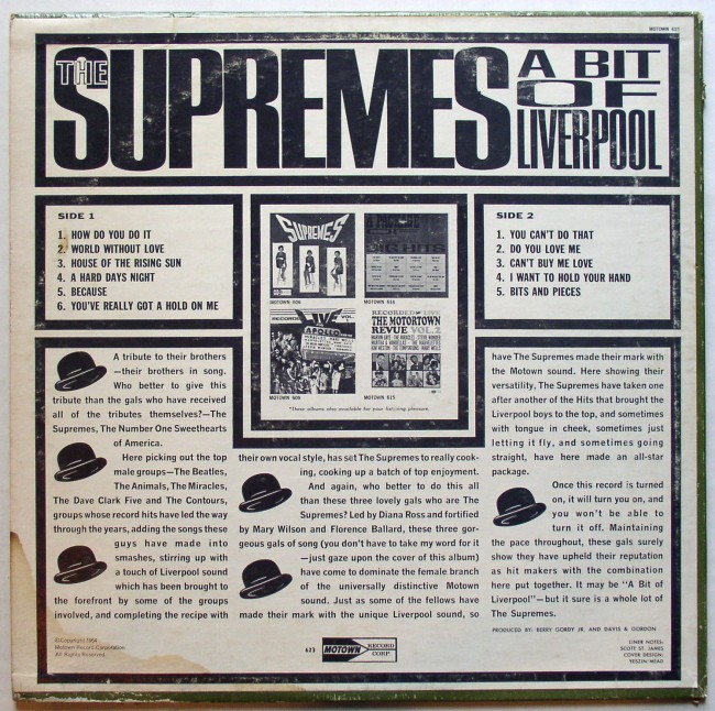 Supremes / A Bit Of Liverpool LP 2
