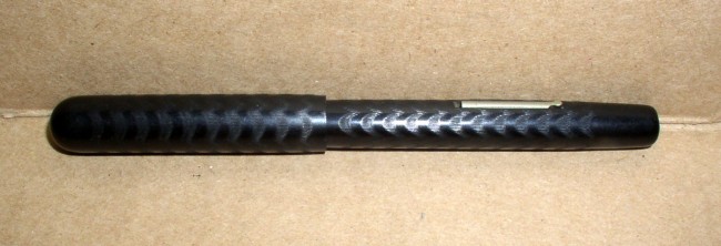 Unmarked Black Chased Hard Rubber Pen