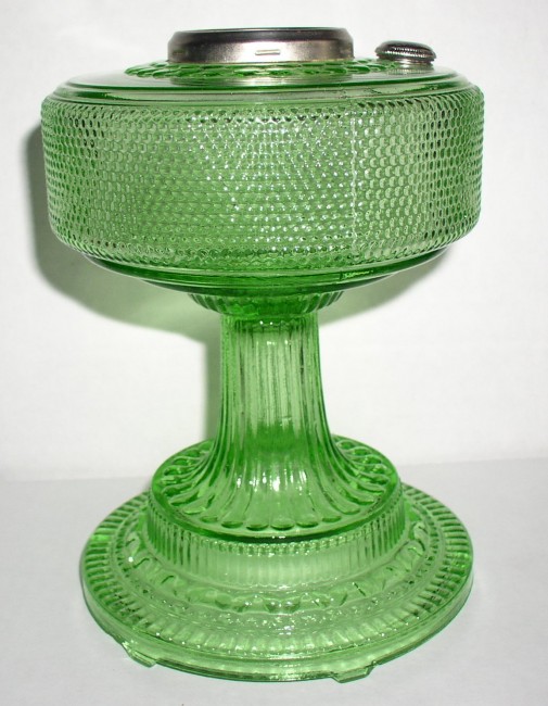 Aladdin Hobnail Colonial Green Lamp 4