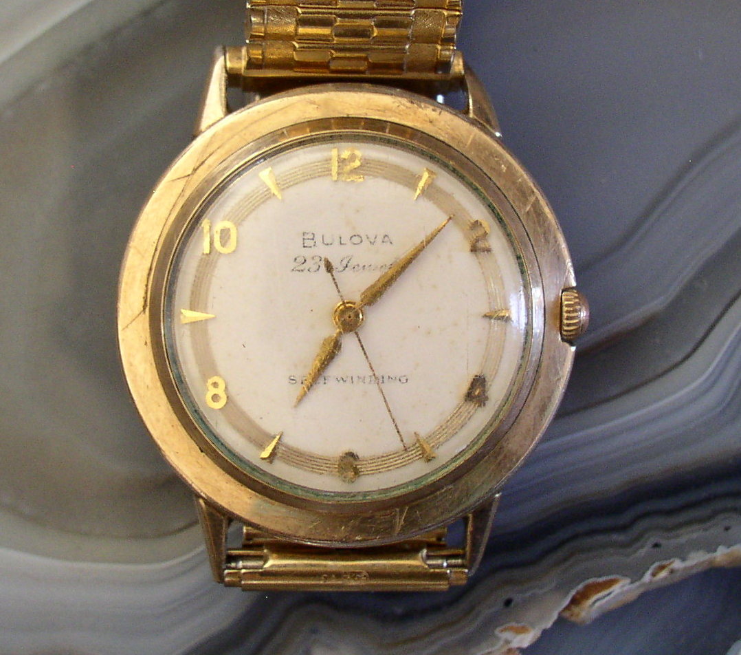 Vintage 1958 Bulova 23 Jewel Self Winding Men’s Watch Runs 10k RGP – Thingery ...