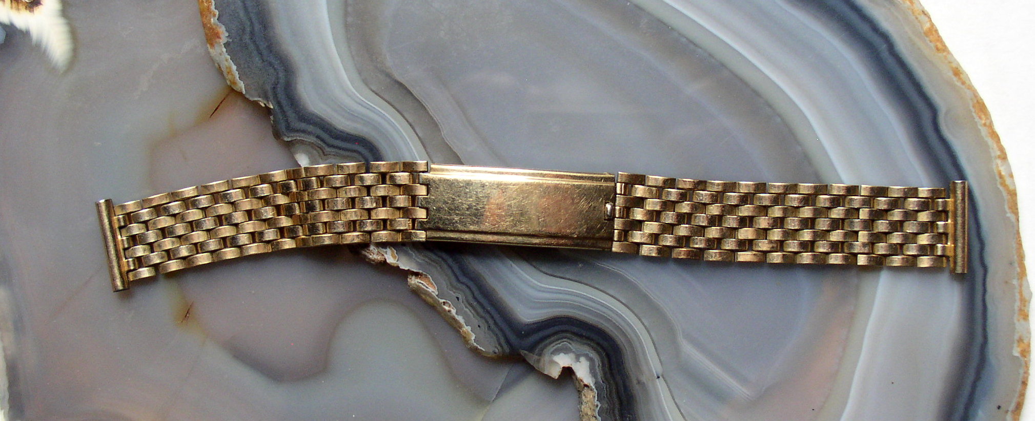 Vintage JB Champion 12K Yellow Gold Deco Band Bracelet – Thingery Previews Postviews &