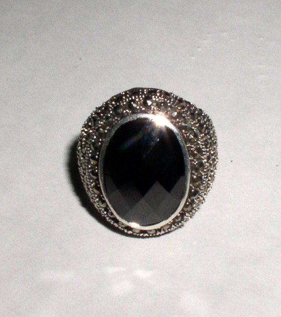 Sterling Marcasite Ring 2