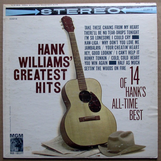 Hank Williams Greatest Hits LP 1