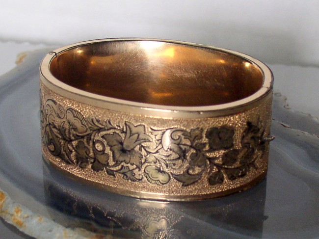 Engraved Bangle Bracelet 1