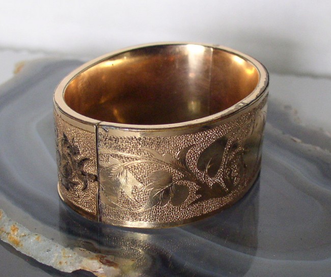 Engraved Bangle Bracelet 2