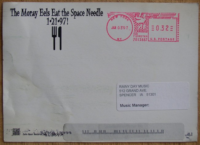 space needle postcard back