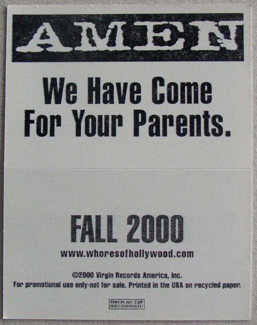 Amen promo sticker