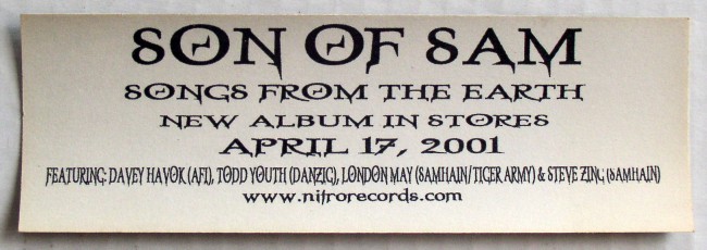 Son Of Sam Sticker