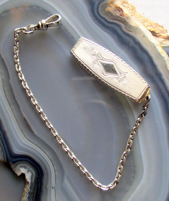 Art Deco Nickel Silver Chain 1