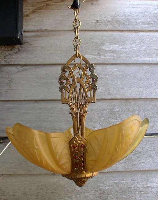 Slip Shade Chandelier 1