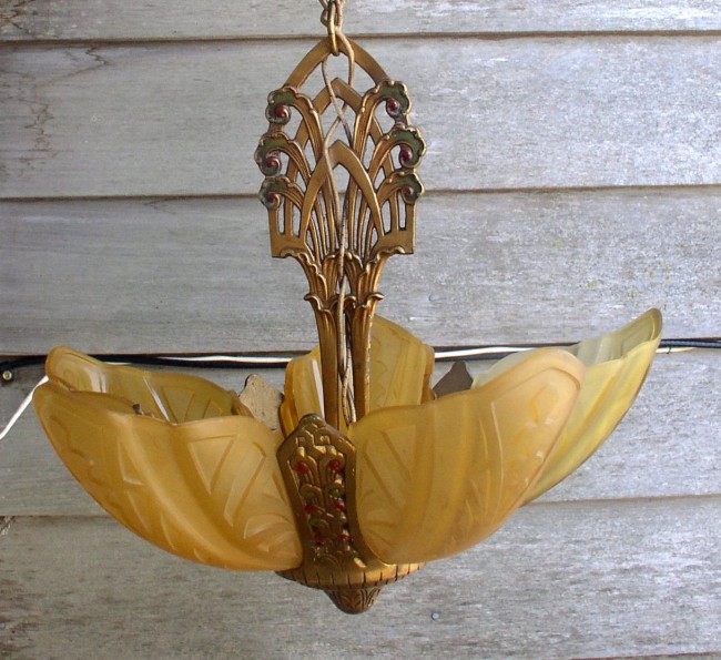 Slip Shade Chandelier 3