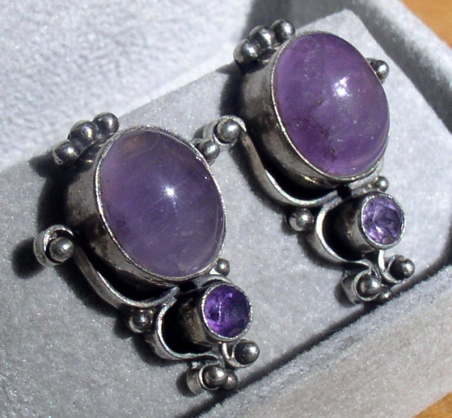 Amethyst Earrings 2