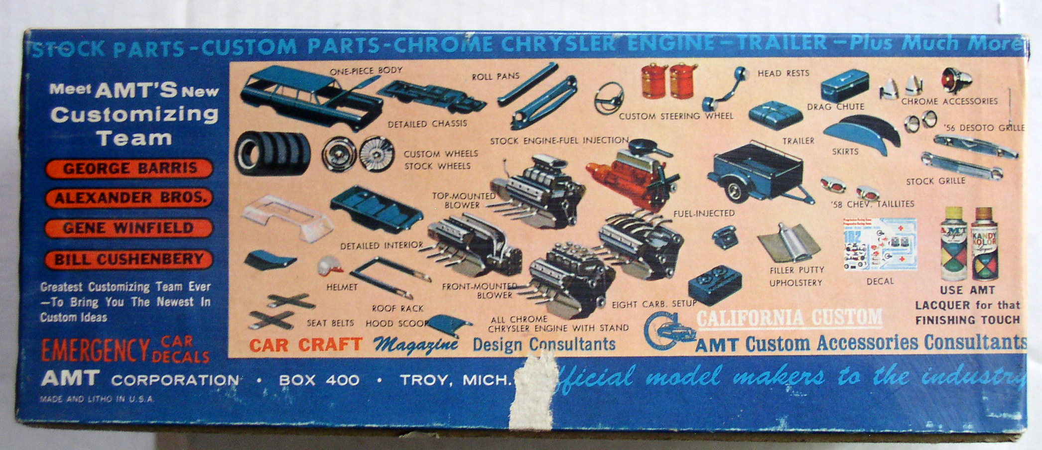 thumbnail interactive-video image 1 of AMT 1201 1:25 Scale 1963 Chevy II Station Wagon With Trailer – 3-in-1 Customizing Model Kit 1 of 2