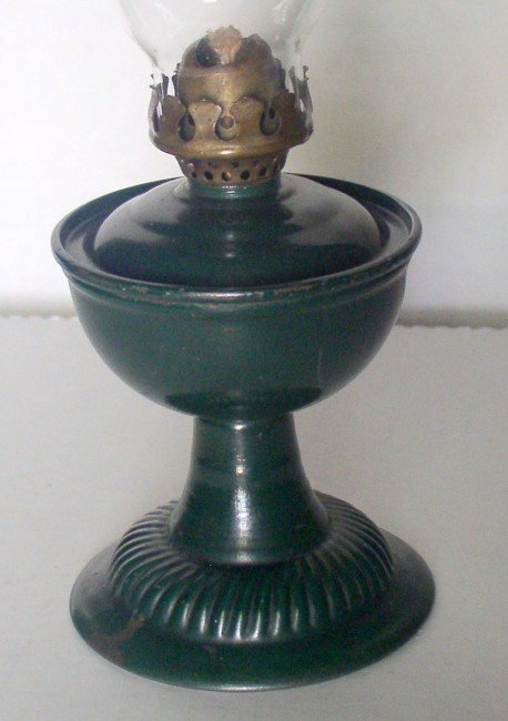 Green Tin Lamp 3