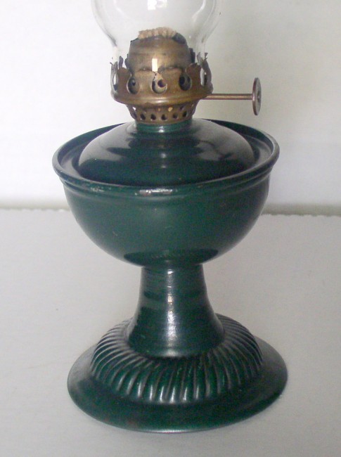 Green Tin Lamp 4
