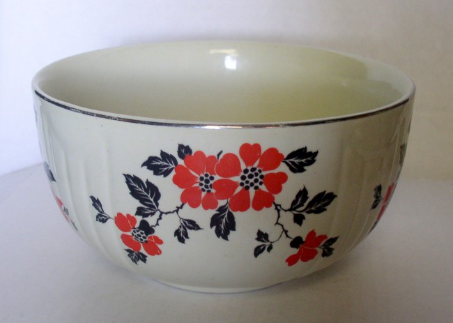 Hall Red Poppy Mixing Bowl 1