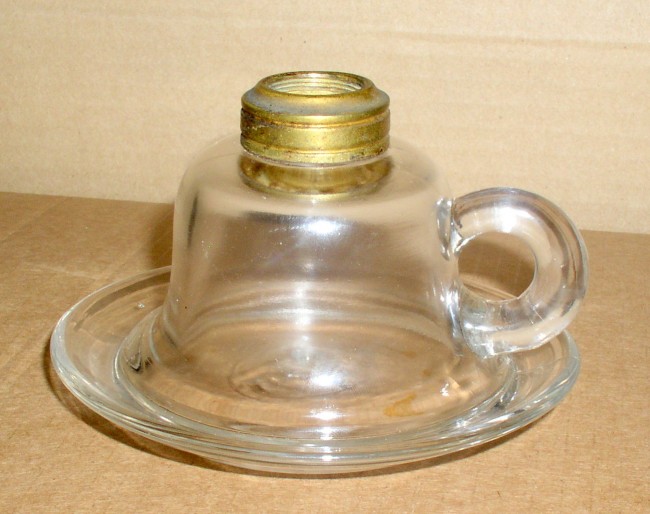 Cup & Saucer Finger Oil Lamp 1
