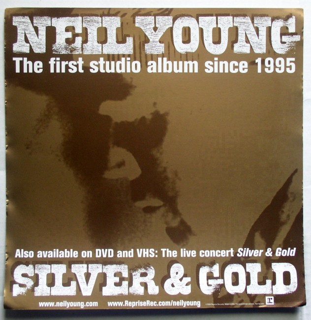 Promo Flat  Neil Young Silver And Gold 1