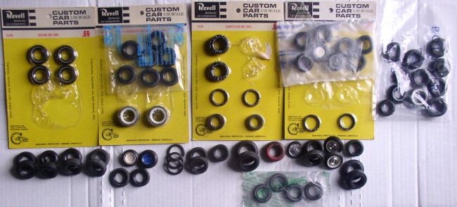 Assorted 1/25 Scale Rubber Tires