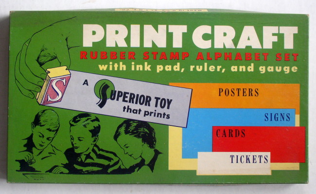 Print Craft Rubber Stamp Alphabet Set 1
