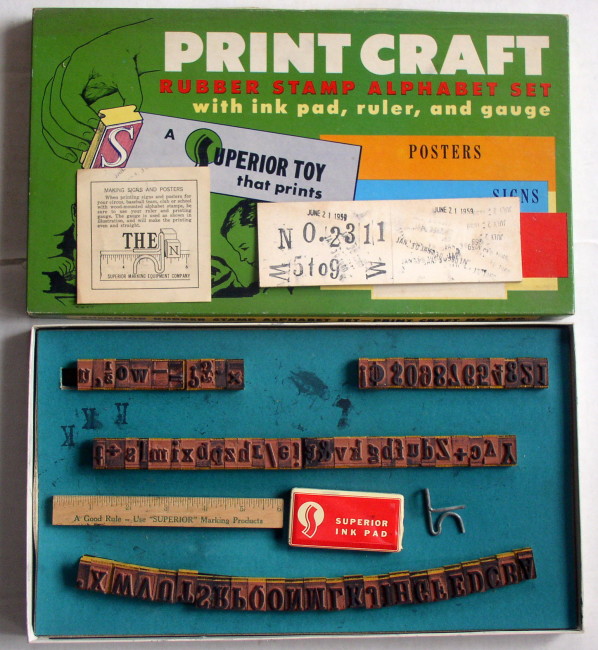 Print Craft Rubber Stamp Alphabet Set 2