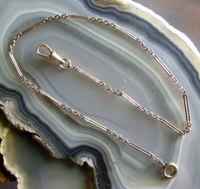 Art Deco 13.5" Watch Chain 3