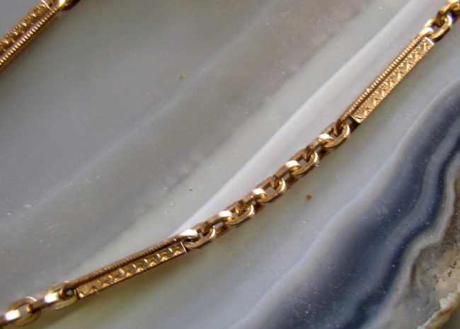 Art Deco Gold Filled Union Chain 3