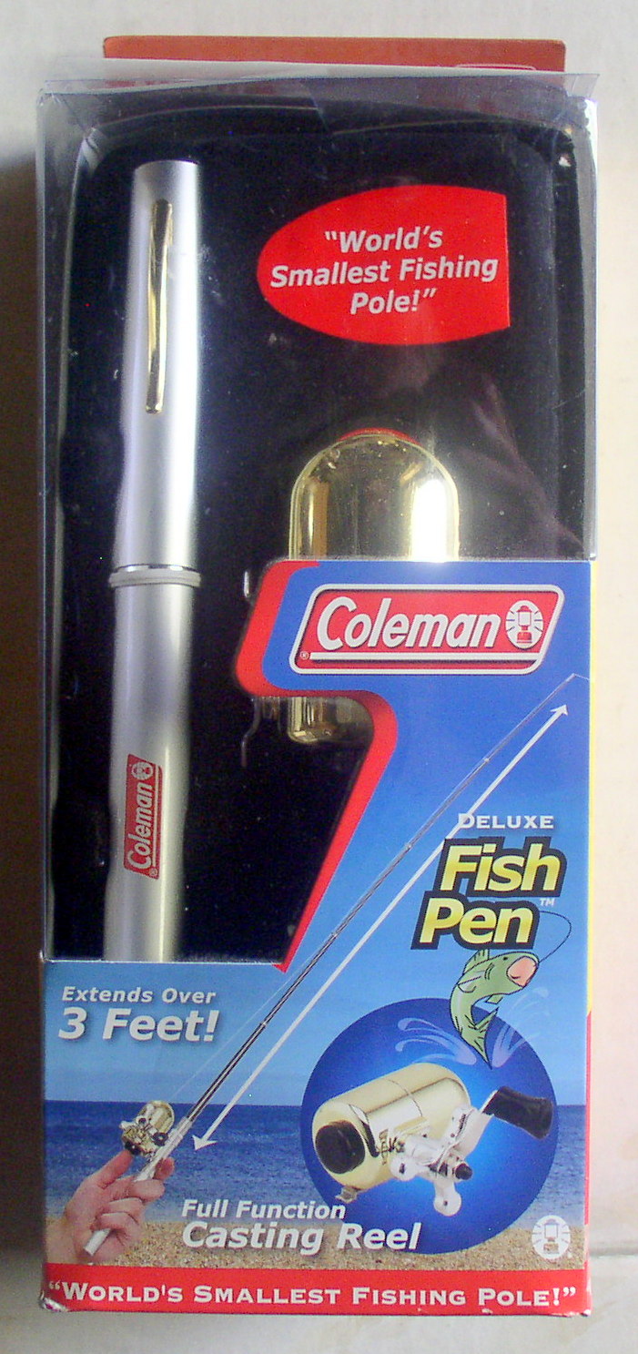 Coleman Fish Pen World's Smallest Fishing Pole Full Function Casting Reel  NEW – Thingery Previews Postviews & Music