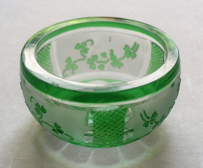 Green Crystal Dish 1