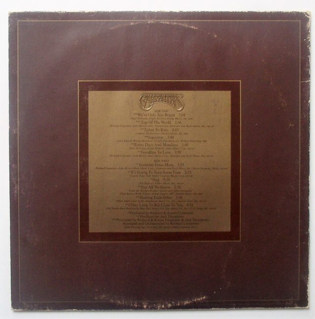Carpenters Singles 2