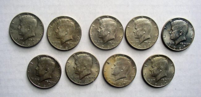 9 Half Dollars 1