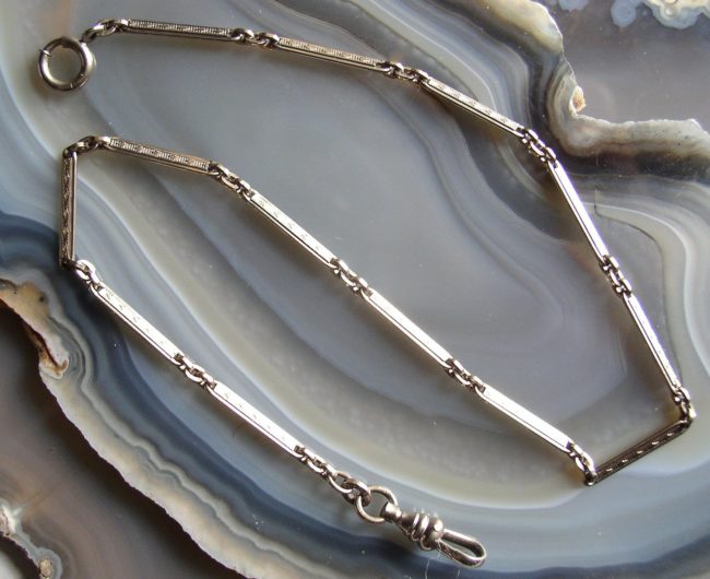 Deco White Gold Filled Chain 1