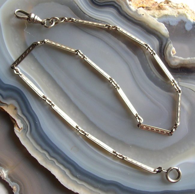 Deco White Gold Filled Chain 2