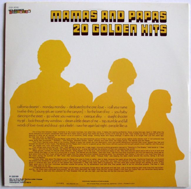 Mamas And Papas LP 2