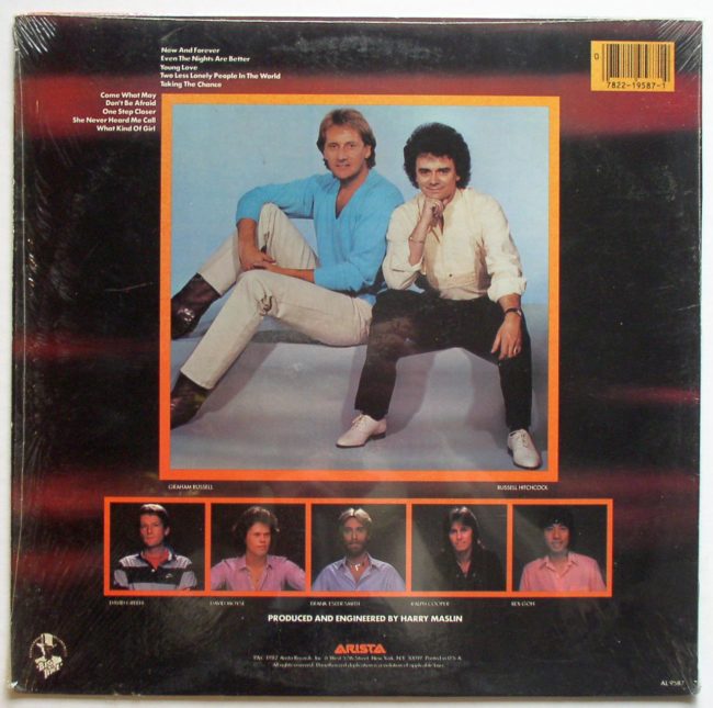 Air Supply Now And Forever LP 2