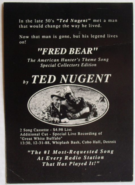 Ted Nugent Postcard 1