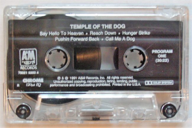 Temple Of The Dog cassette 3