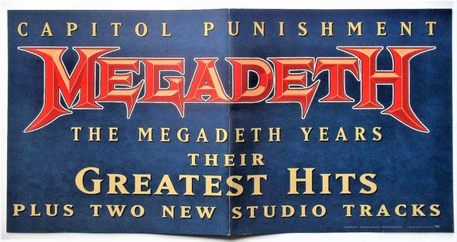 Megadeth double promo flat Capital Punishment Greatest Hits 2000