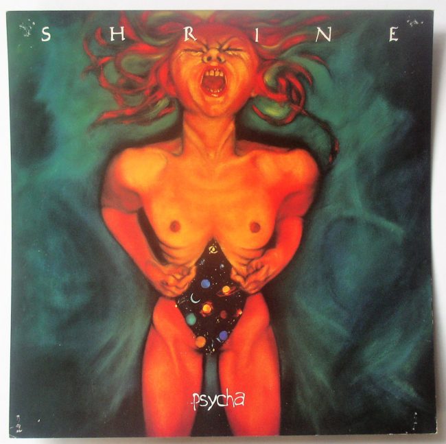 Shrine / Psycha Malicious Vinyl Promo Flat Music Advertising 1995