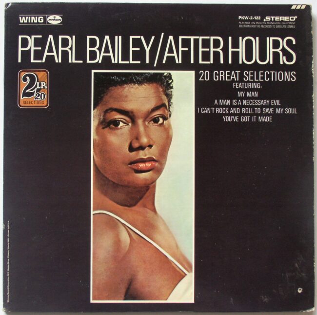 Bailey, Pearl / After Hours (re)(c/o) 2LP vg+ 1969