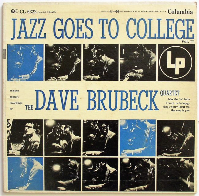 Brubeck, Dave Quartet / Jazz Goes To College Vol II 10" vg LP 1954