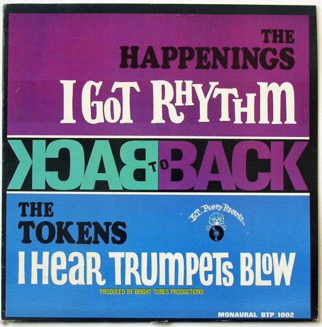The Happenings + The Tokens / Back To Back LP vg+ 1967