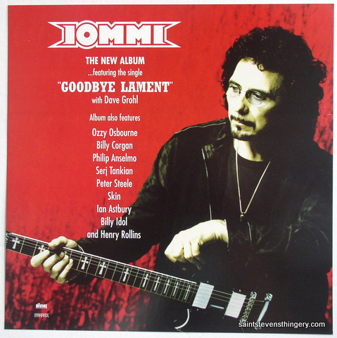 Iommi, Tony / Goodbye Lament promo flat 2000 - Click Image to Close