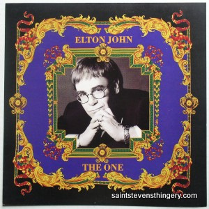 John, Elton / The One promo flat Island 1992 - Click Image to Close