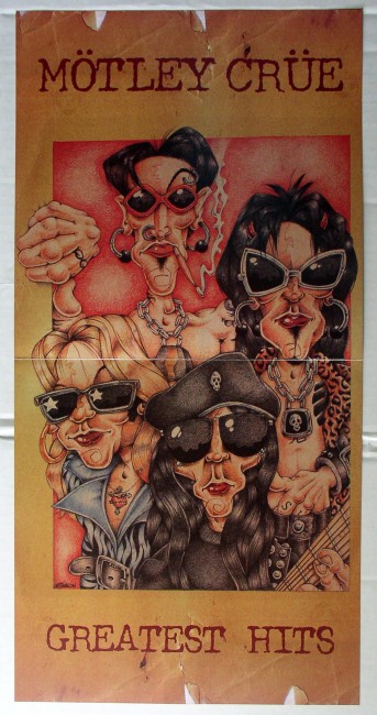 Motley Crue / Greatest Hits double flat poster 1998