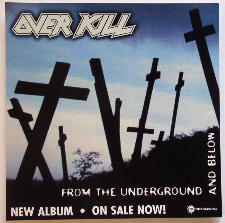 Overkill / From The Underground And Below Promo Flat Music Advertising 1997