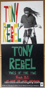 Rebel, Tony / Vibes Of The Time Sony promo flat 1993 - Click Image to Close