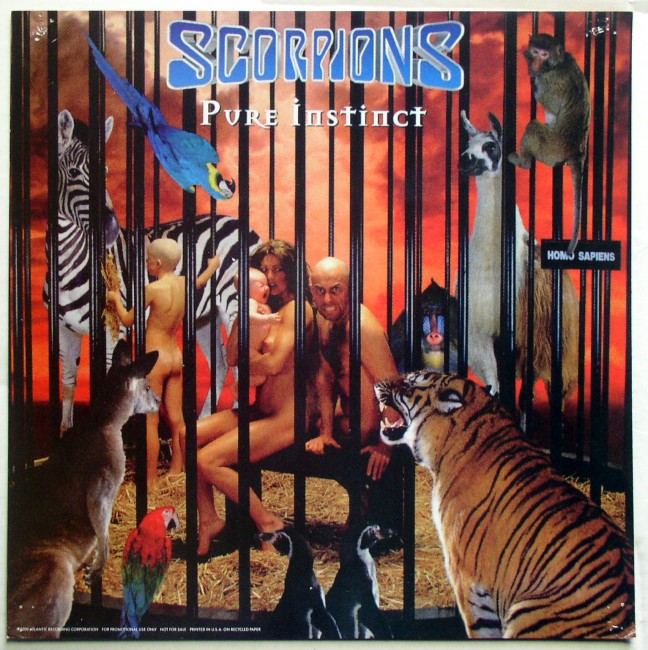Scorpions / Pure Instinct Sony promotional flat music display advertising 1996
